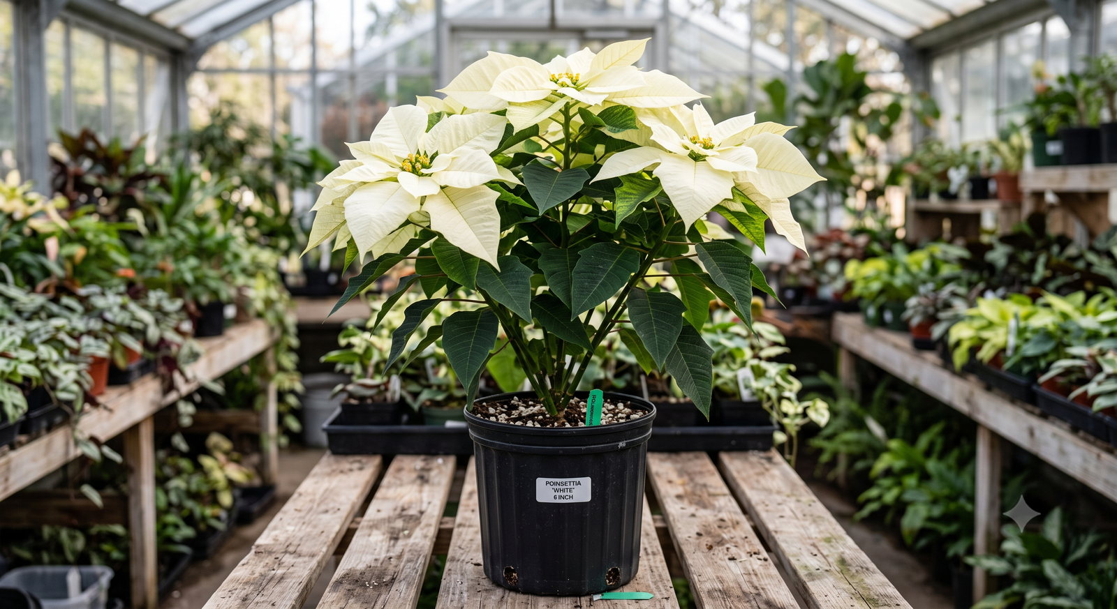 white poinsettia plant white poinsettia plant